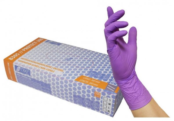 Nitras 8305 Protect 300 disposable nitrile gloves