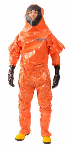 3S CLF coverall ProChem II CLF Cat. III Type 3B & 5 with butyl gloves