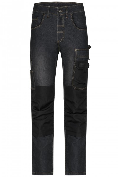 James & Nicholson JN875 unisex workwear stretch jeans in 2 colors