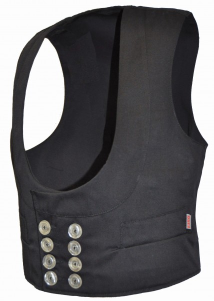 Eiko Or shawl collar guild vest black