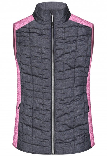 James & Nicholson JN739 Ladies Knitted Hybrid Vest in 6 Colors