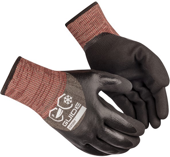 Guide 6610 Nitrile Nitrile Foam Cut Protection Gloves Level F