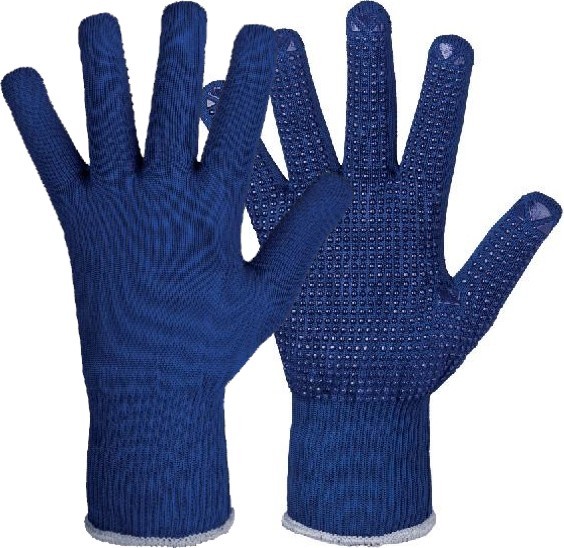 Stronghand Zibo 0372 Fine knitted gloves with vinyl studs