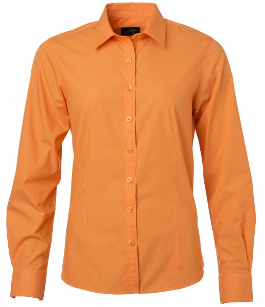 James & Nicholson JN677 Ladies Blouse Poplin Long Sleeve in 20 Colors
