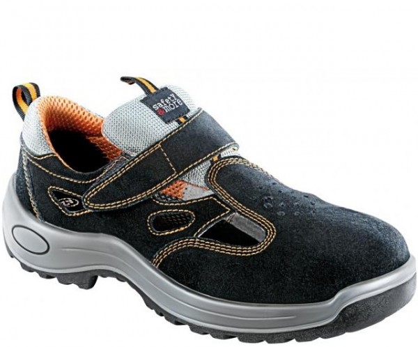 Bullstar 2465 safety sandal S1P SRC black-grey