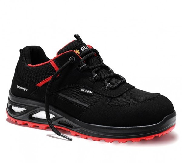 Elten Hannah XXTL 742531 ladies low shoes black-red Low ESD S3