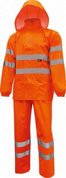 Vizwell VWJK67+68 Warning protection rain suit combination light orange