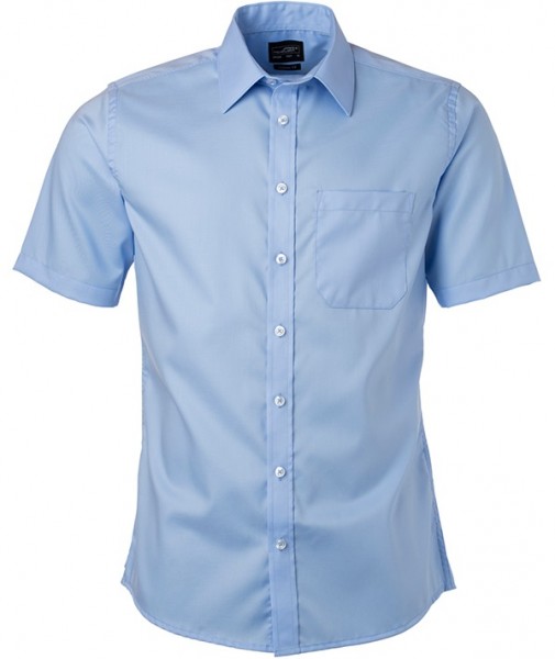 James & Nicholson JN684 Men Micro-Twill shirt short sleeve in 4 colours