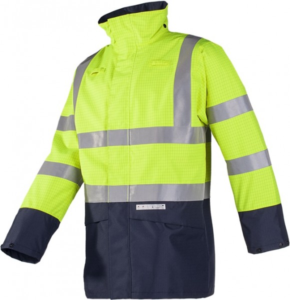 Sioen Elliston 7219N3EF7 Multinorm high-visibility rain jacket