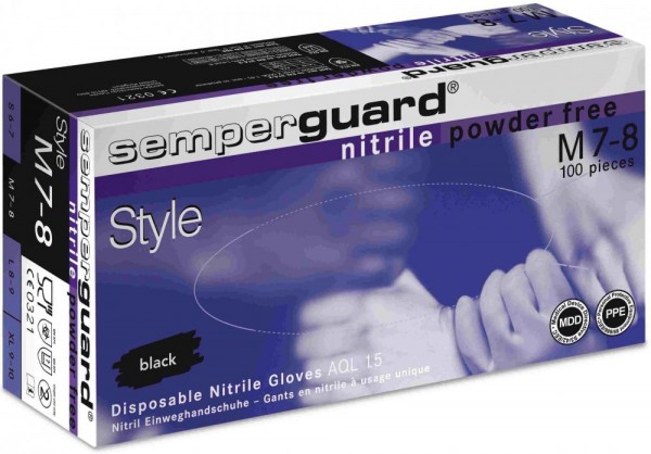 Semperguard 0448 Nitrile Style disposable gloves black