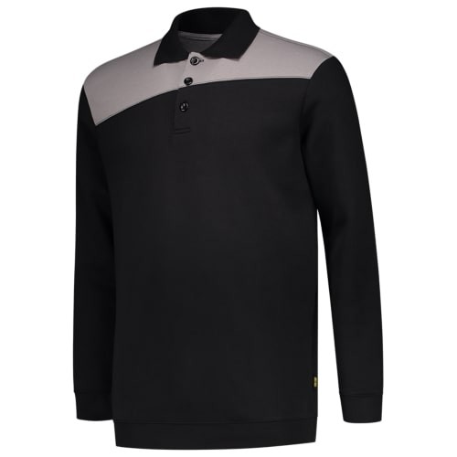 Tricorp 302004 Sweatshirt polo collar bicolor cross seam 280 g/m² in 12 colors