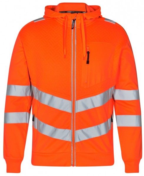 Engel 8025-241 Safety sweat cardigan with high-visibility protection