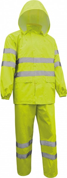 Vizwell VWJK67+68 Warning protection rain suit combination bright yellow