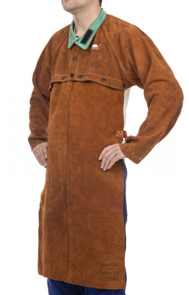 Weldas Lava Brown 44-7820 Cow split leather welding protection apron