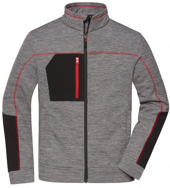 James & Nicholson JN1818 Men Structure Fleece Jacket in 3 Colors