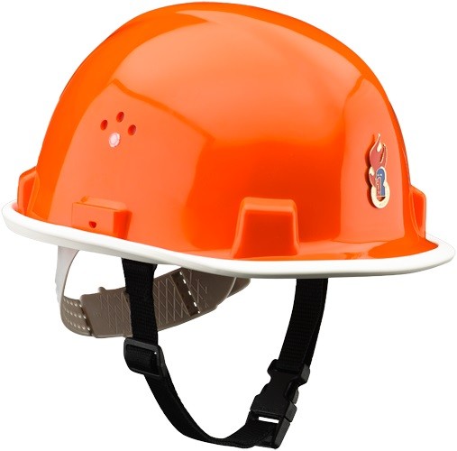VOSS Youth fire department helmet with textile chinstrap KT