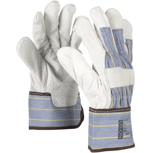 OX-ON Worker Comfort 2300 (Kvarts) cowhide full leather gloves nature