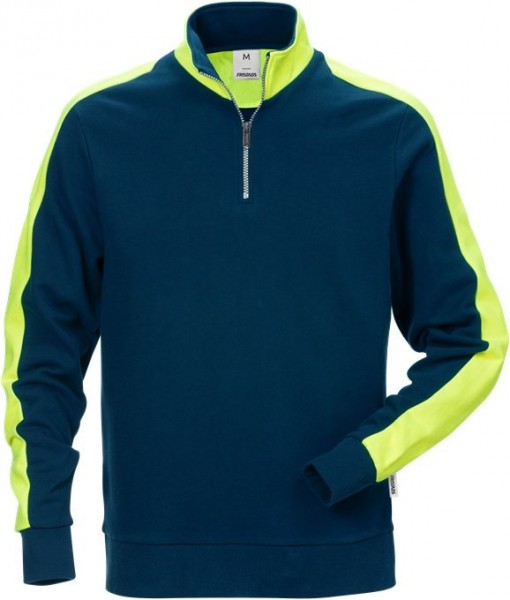 Fristads 111263 short zipper sweatshirt 449 RTS