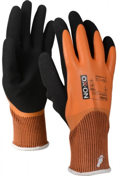 OX-ON Flexible Supreme 1612 latex protective gloves waterproof