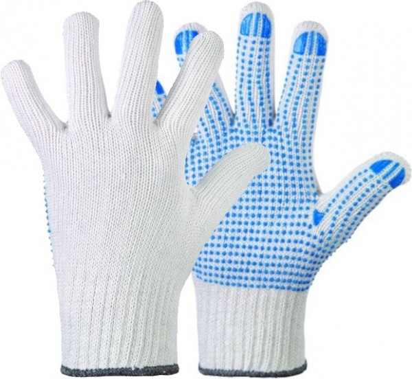 Stronghand Korla 0360 Coarse knitted gloves with vinyl studs