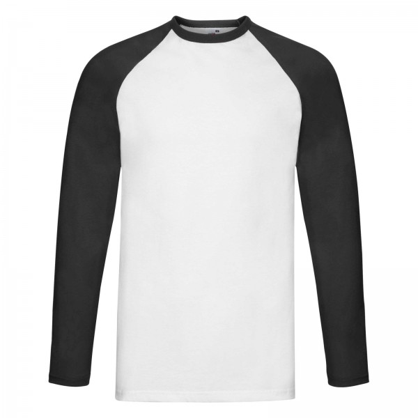 Fruit of The Loom Valueweight Long Sleeve Baseball T in 4 Colours