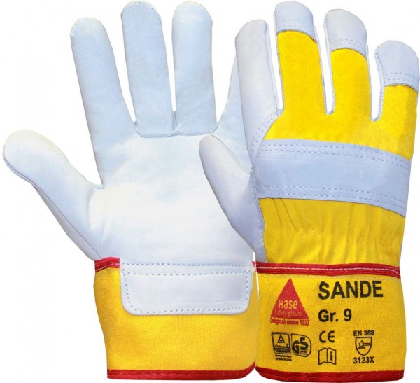 Hase 292002 SANDE cow grain leather protective gloves