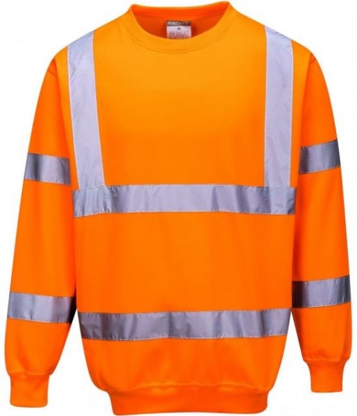 Portwest B303 Warning protection sweatshirt with reflective stripes