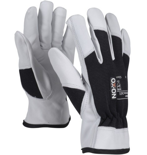 OX-ON Worker Supreme 2601(Stone) goat full leather gloves nature