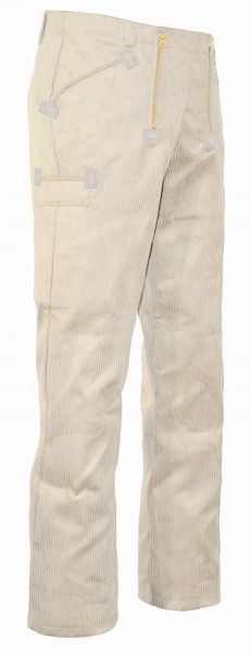 Eiko Rhein Trenkercord guild trousers pure white