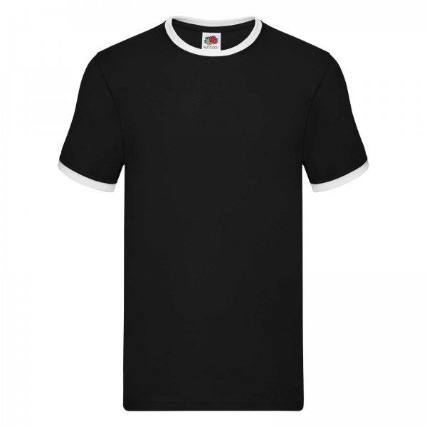 Fruit of The Loom Valueweight Ringer T in 9 colours
