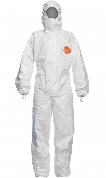 DuPont Tychem 4000S CHZ6 Protective overall with feet cat. III Type 3B + 4B + 5B + 6B
