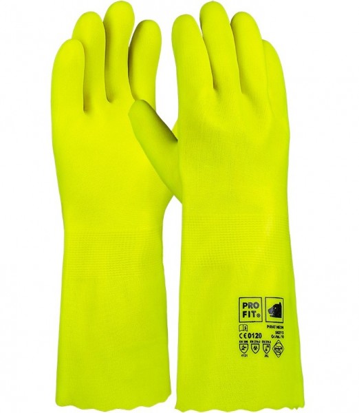 Pro-Fit 582113 Pirate Neon Vinyl Chemical Protective Gloves