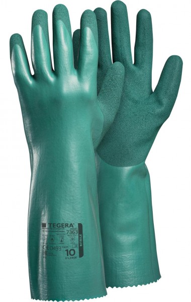 ejendals Tegera 7363 nitrile chemical protective gloves food grade