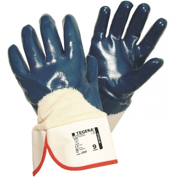 ejendals Tegera 2207 nitrile protective gloves 3/4-coated