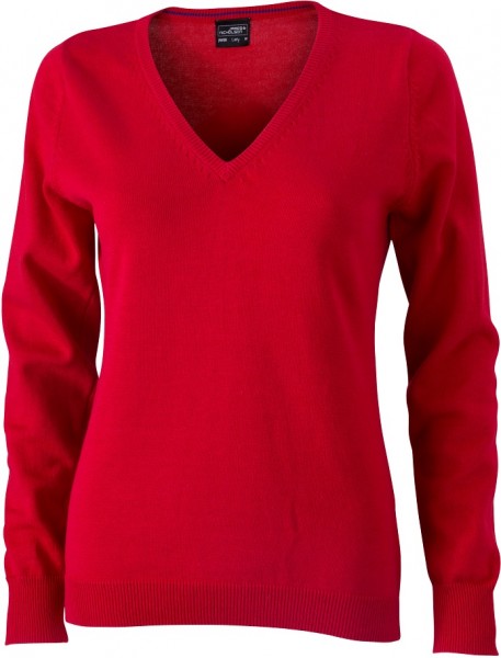 James & Nicholson JN658 Ladies V-Neck Sweater in 12 Colors