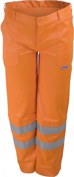 Prevent WHS Warning protection waistband trousers fluorescent orange