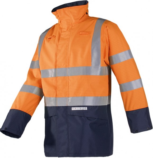 Sioen Elliston 7219N3EF7 Multinorm high-visibility rain jacket