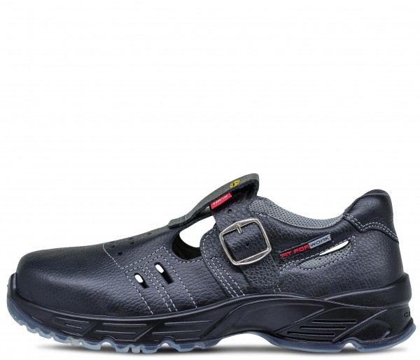 HKS List low shoes S1 SRC with buckle closure black