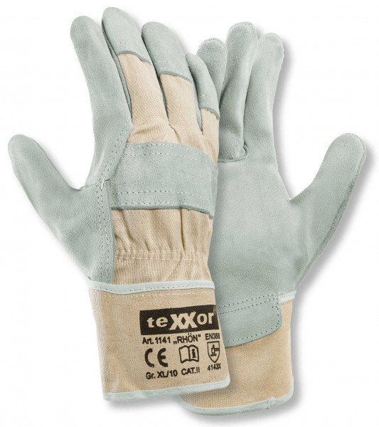 texxor 1141 Top Rhön cow split leather gloves