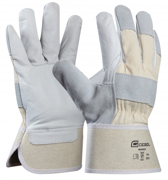 Gebol Worker work gloves made of full cowhide leather