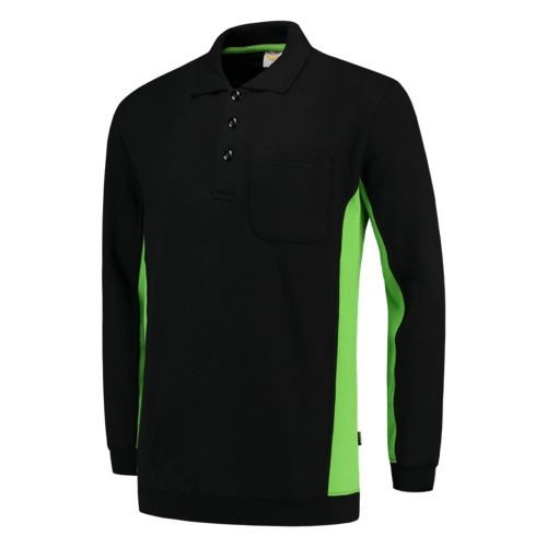Tricorp 302001 Sweatshirt polo collar bicolor chest pocket 280 g/m² in 12 colors