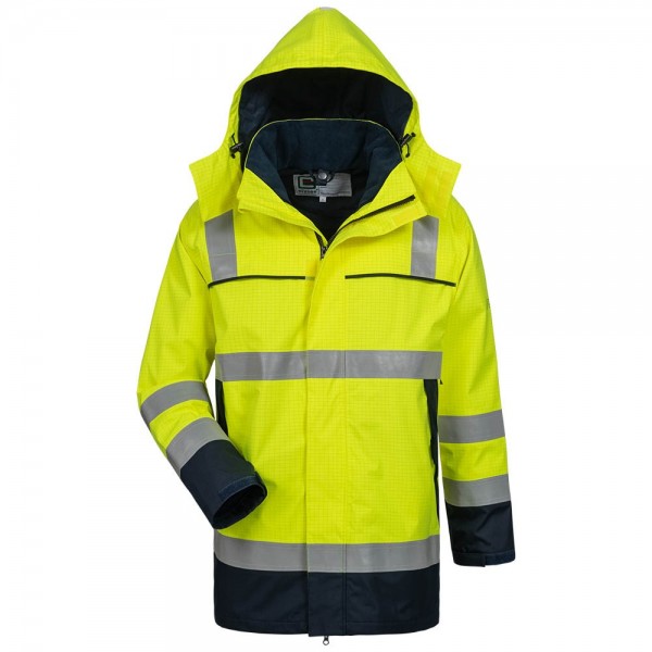 elysee 23471 TOIVO Multinorm Parka fluorescent yellow-navy