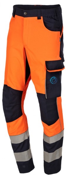 Sioen Turup 083VA2PEJ high-visibility work trousers fluorescent orange