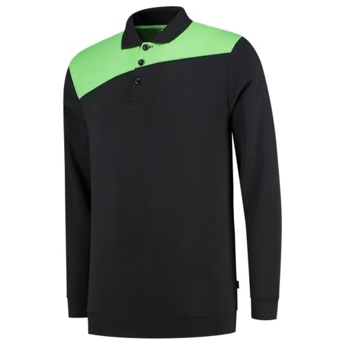 Tricorp 302004 Sweatshirt polo collar bicolor cross seam 280 g/m² in 12 colors