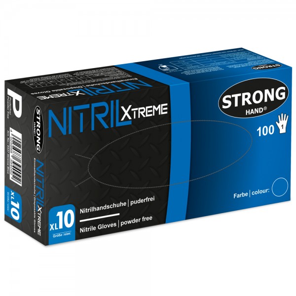 Stronghand Xtreme blue 0437 disposable chemical protective gloves