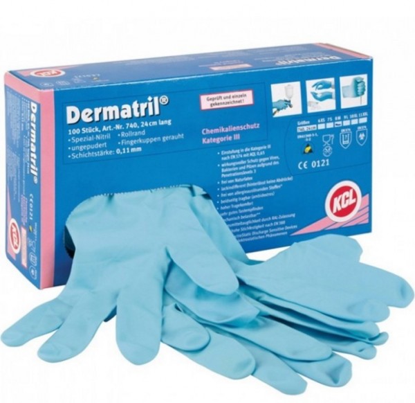 KCL Dermatril 740 disposable nitrile gloves