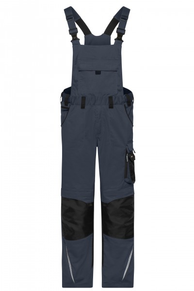 James & Nicholson JN1833 Unisex Workwear Pants with Bib - STRONG - in 8 Colors