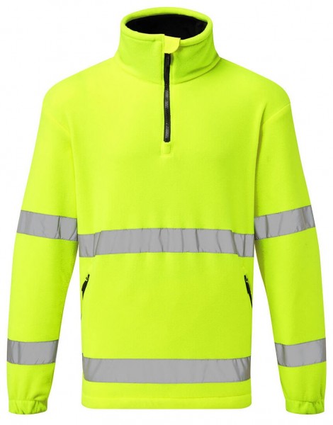 Portwest F302 High visibility half-zip fleece