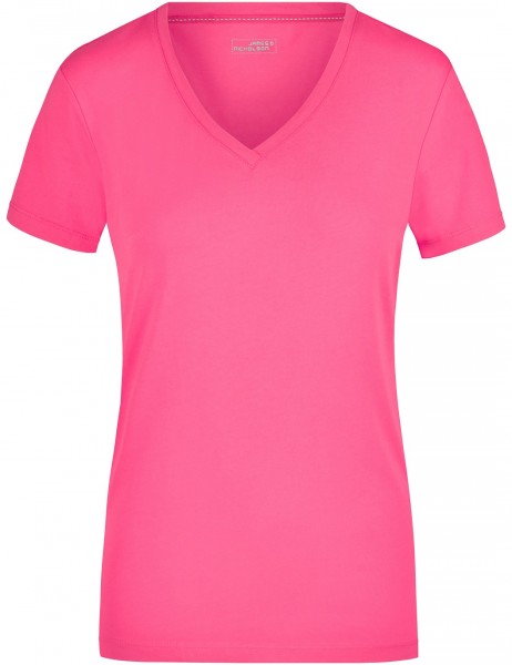 James & Nicholson JN928 Ladies Stretch V-T-Shirt in 9 Colors