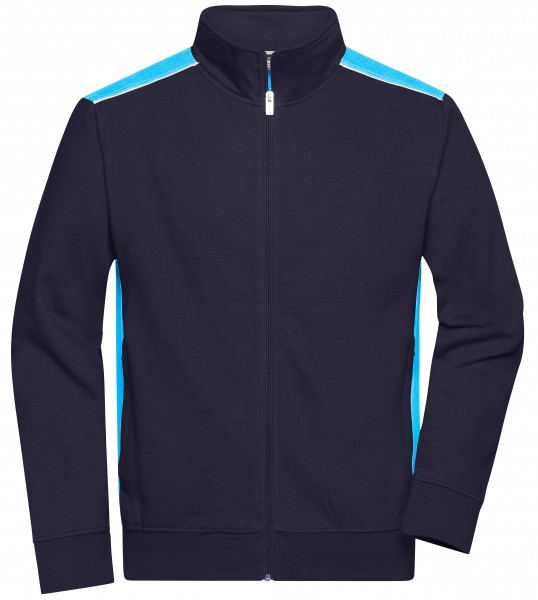 James & Nicholson JN870 Men's Workwear Sweat Jacket in 8 Colours